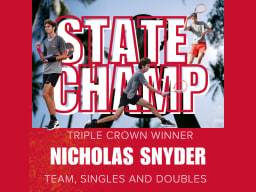 Title graphic for Nicholas Snyder Triple Crown Champ Story