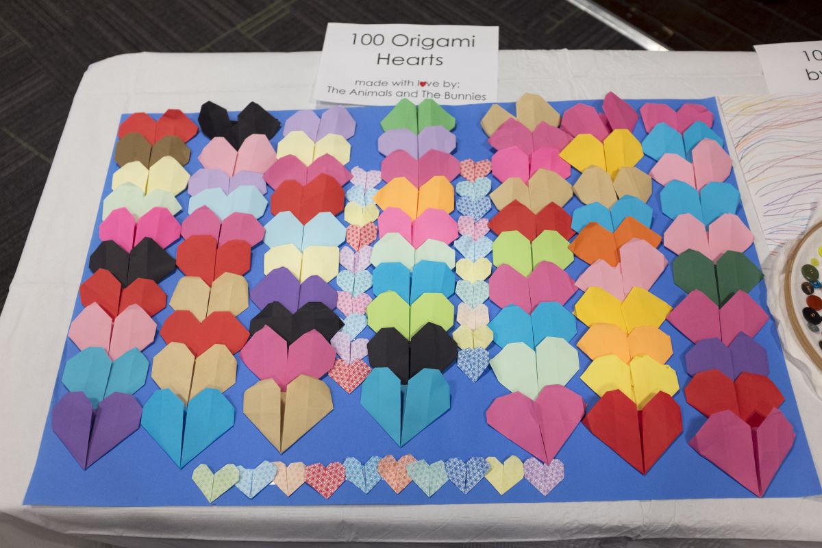 100 hearts for 100 days of school