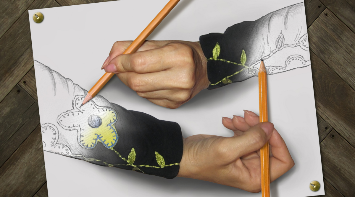 Learning to Look TwoHanded Drawing News Dynamic Content Detail