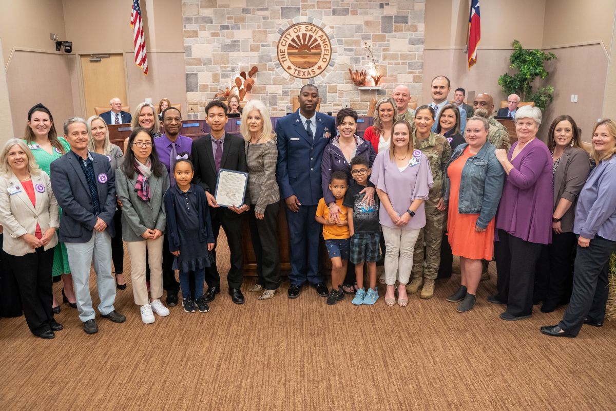 SAISD Joins City and Goodfellow Air Force Base to Proclaim April Month