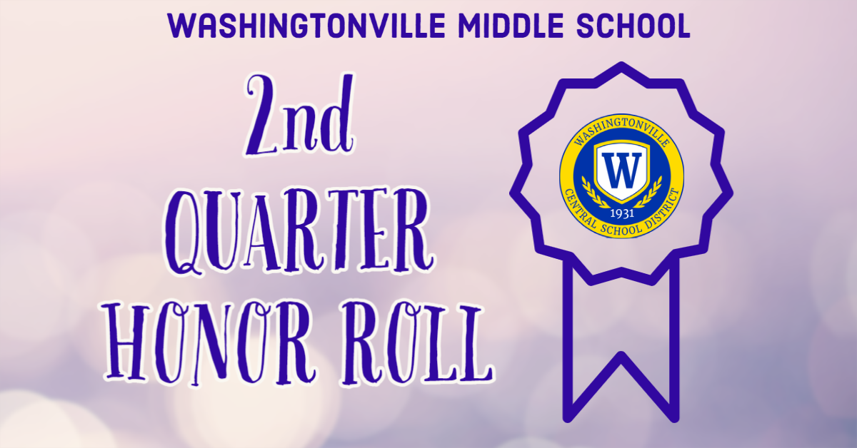 Washingtonville MS Announces 2nd Quarter Honor Roll News Story