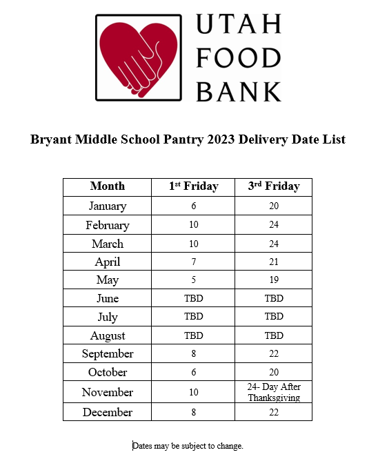 Bobcat Family Food Bank Delivery Days News Details