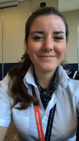 Francesca at Easyjet Flight School in New Zealand