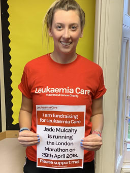 Miss Mulcahy - London Marathon for Leukeamia