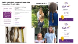Buss Sisters Donate Hair to Little Princess Trust