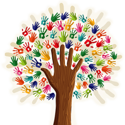 Tree made from hands