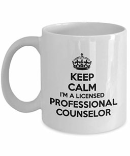 Coffee Mug with Licensed professional counselor on it
