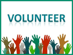 %22Volunteer%22 with multitude of raised hands