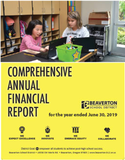 Comprehensive Annual Financial Report Audits Beaverton School