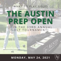 Golf tournament promotional image for Austin Prep Golf Open at Indian Ridge Golf Club