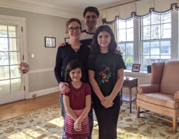 Sensale family portrait representing multi-generational Austin Prep legacy