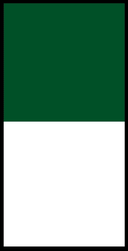 green and white