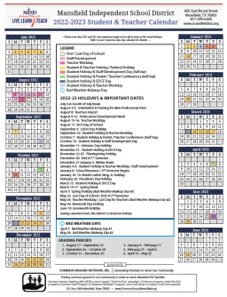 Mansfield Isd Calendar 2022 Misd School Board Approves 2022-23 Calendar | Misd Newsroom Article -  Mansfield Independent School District