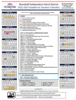 Misd School Board Approves 2022-23 Calendar | Misd Newsroom Article - Mansfield Independent School District