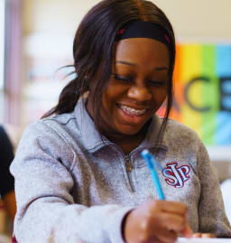 SJP student studying