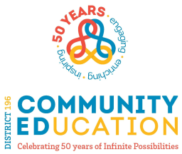 District 196 Community Education 50th anniversary logo
