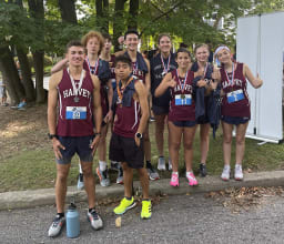 Harvey varsity XC at Katonah 5K 2022