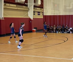 Middle School volleyball action