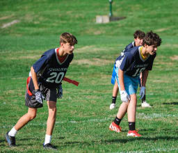 MS flag football action