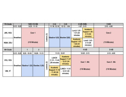 Bayside Middle School Class Schedule (2024 - 2025)