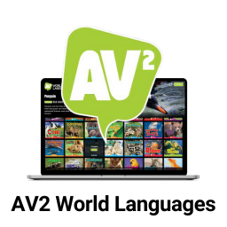 AV2 World Languages (Computer logo)