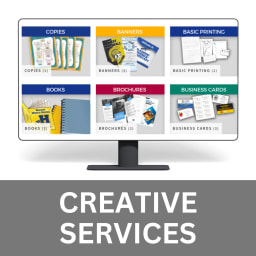 computer with aea creative services screen showing