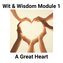 Wit & Wisdom Module 1: A Great Heart ( seven hands helping to form a heart)