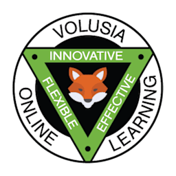 VOL Fox Logo with Green Triangle Flexible Innovative Effective