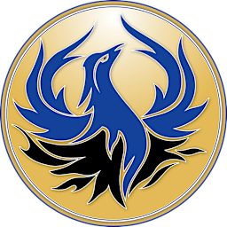 Blue and Black Phoenix