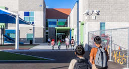 Clark County School District graphic announcing new 2026-2027 start times for elementary, middle and high schools