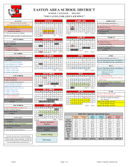 School Calendar - Palmer Elementary School