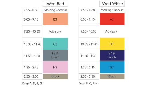 schedule iblock park tudor school