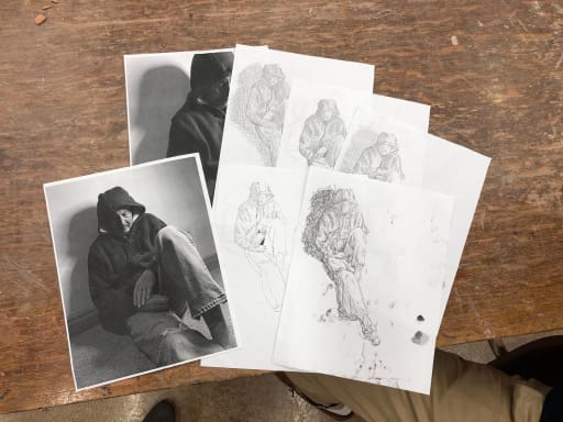 Homeless Man Art Student Portfolios Post Details