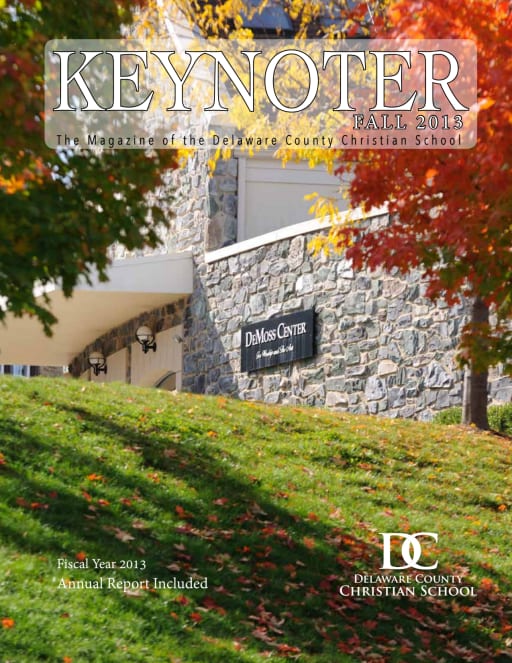 Keynoter Magazine Delaware County Christian School