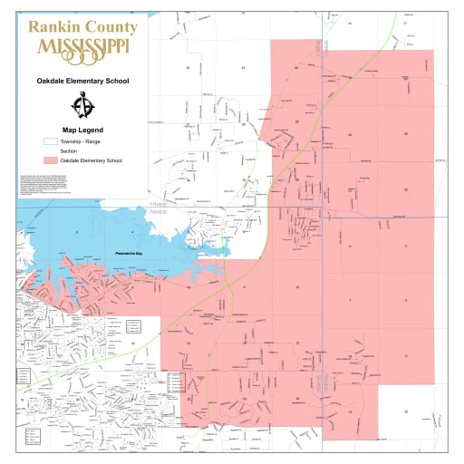 Rankin County District Map Rcsd District Maps - Rankin County School District