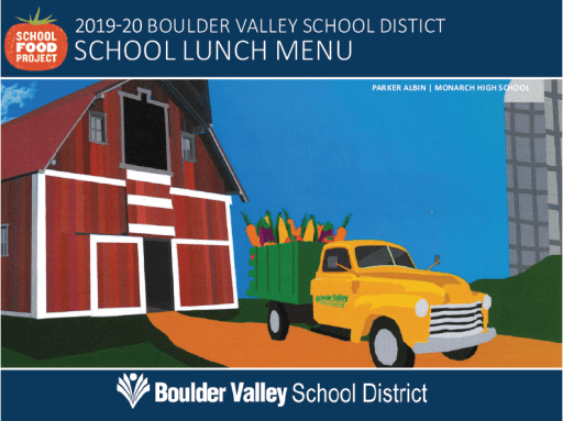 Menus Boulder Valley School District School Food Project
