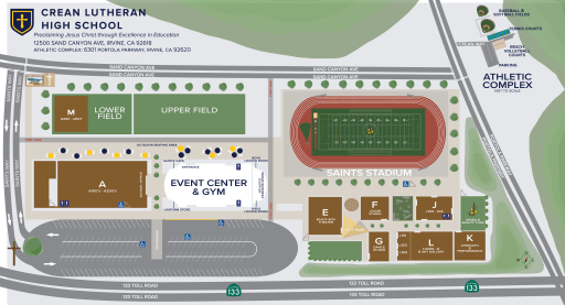 Campus Map Crean Lutheran High School