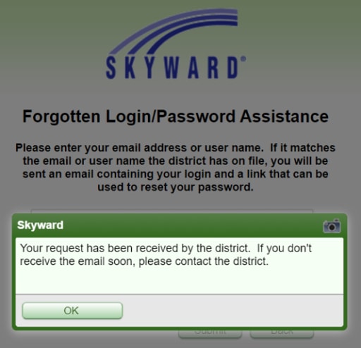 Skyward Password Reset - Nelsen Middle School