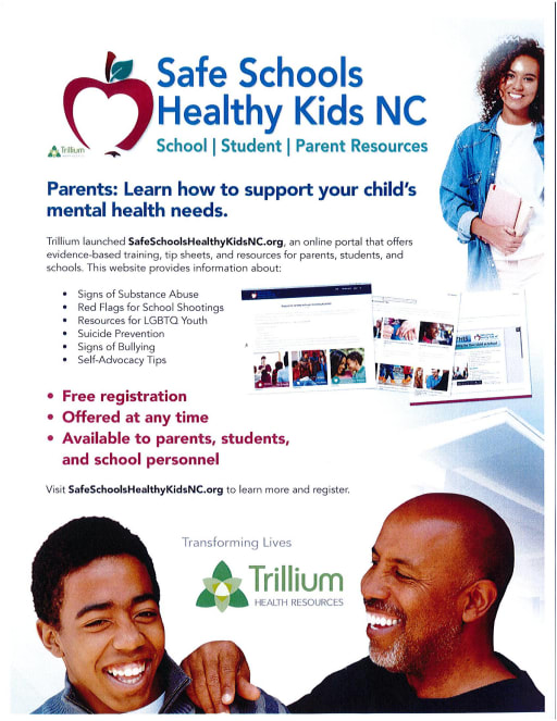 Mental Health Resources And Information First Flight Middle School