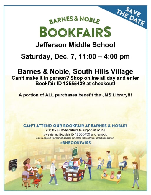 Support The Jms Library At The Barnes Noble Book Fair Details