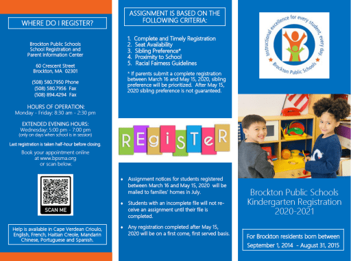 Registration Student Assignment Brockton Public Schools
