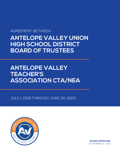 Certificated Teaching Positions Antelope Valley Union High School District