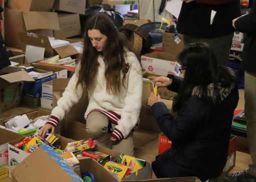 Mrs Laviola S Advisory Volunteers At Food Pantry Morristown