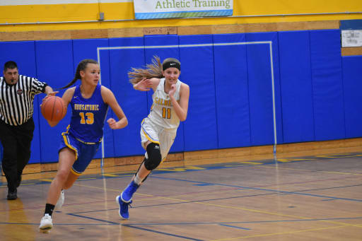 Girls Varsity Basketball Team Keeps Pressing Forward Post The
