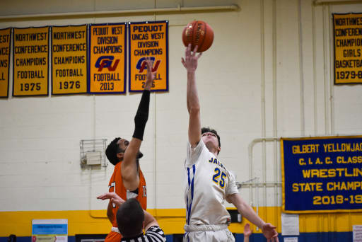 Yellowjackets Varsity Boys Basketball Team Wins Over Terryville By One Point Post The Gilbert School