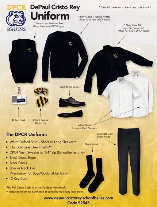 Dress Code Depaul Cristo Rey High School