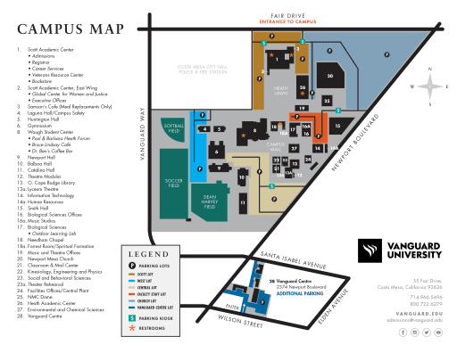 Vanguard University Map Location