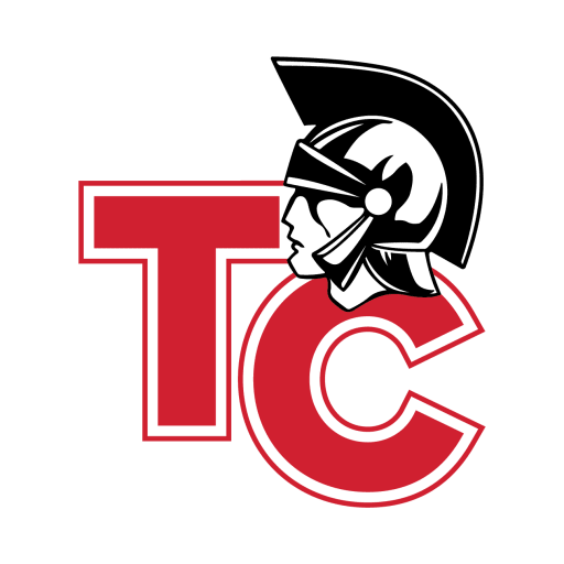 Red and Black Trojan Head Baseball Hat - Timothy Christian Schools