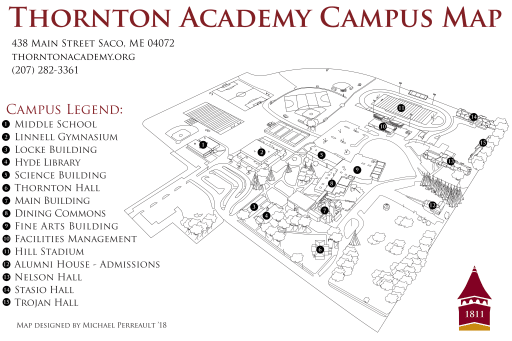 Thornton Academy キャンパスマップ