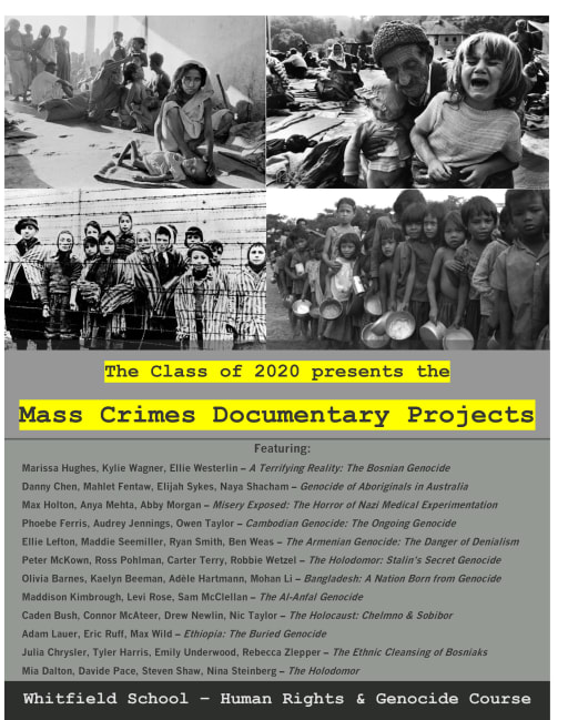 Mass Crimes Documentary Project Posts Details Whitfield School